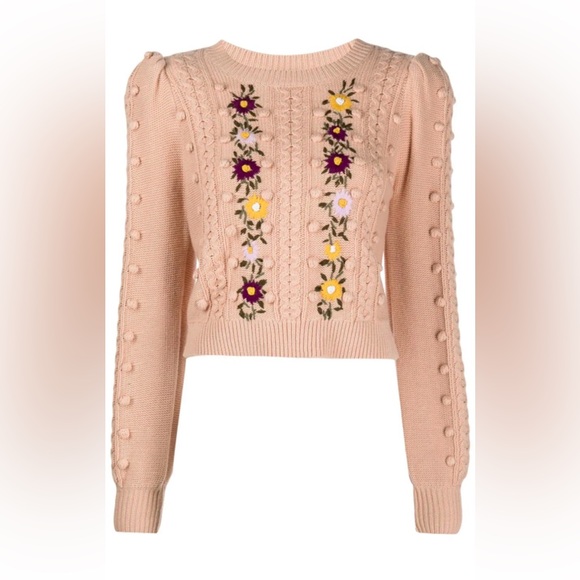 Alice + Olivia Sweaters - ALICE + OLIVIA Enid Wool Knit Sweater size L